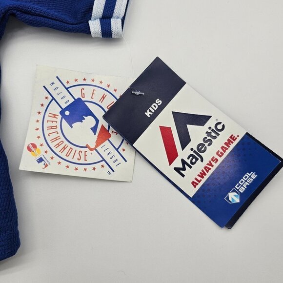 NEW TORONTO BLUE JAYS MLB BASEBALL MAJESTIC KIDS JERSEY - 12M - #2 Tulowitzki - Picture 6 of 12